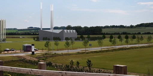 An artist's impression of the energy innovation centre shows the scale of the project