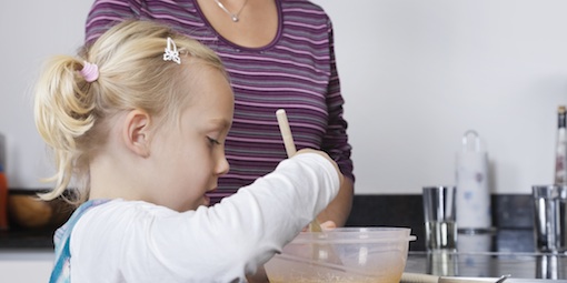 Over 60 per cent of parents of children over the age of three spend three hours or less a month cooking with their child